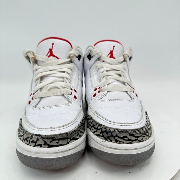 Nike Air Jordan 3 Retro Youth Size 6Y Women 7.5 DN3707-100 White Cement Shoes - Picture 2 of 11